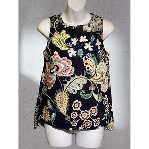 J. Crew Liberty Fabric Sleeveless Tank in Symphony Floral Size 00 EUC!!